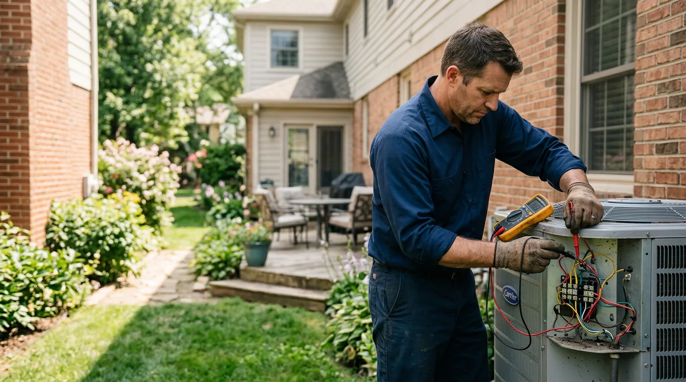 HVAC technician working near Hastings, IA